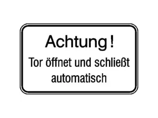 aanwijzingsbord,Let op! Deur opent en sluit automatisch - 1