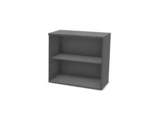 kantoorstelling,opbouwelement,HxBxD 740x800x445mm,MS-donkergrijs - 2