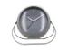 Wekker NeXtime Bubble alarm clock 11x8cm grijs metaal