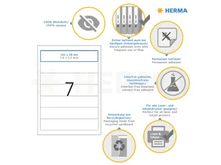 Herma 8620 Rugetiket smal 192x38mm Wit permanent klevend 70 stuks - 4