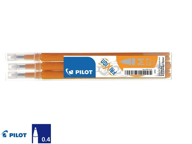 Rollerpenvulling Pilot Frixion Ball 0.7mm Medium punt Oranje