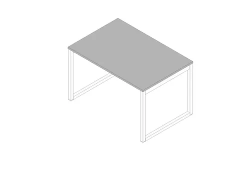 bureau,HxBxD 730x1200x800mm,blad grijs,sledeframe wit