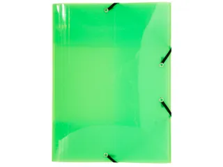 Elastomap 3 kleppen polypropyleen 5/10de Crystal Colours A4 Assorti - 5