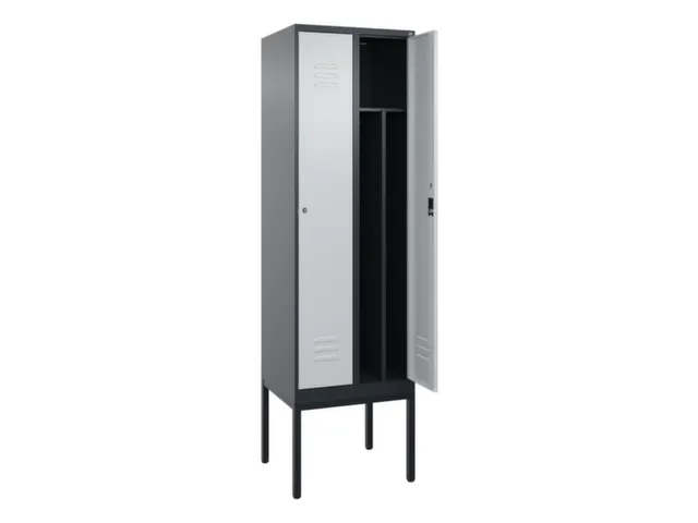 locker voor scheiding van kleding,HxBxD 2120x600x500mm,2vak