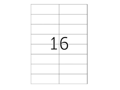 Xerox Multi-use Labels wit permanent 37x105mm 003R97407 1600 stuks