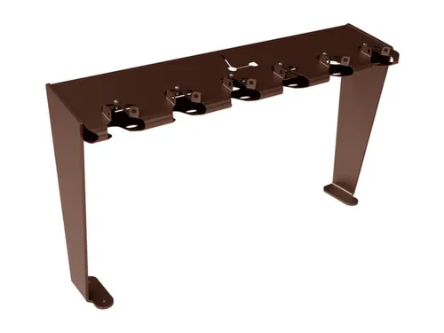 Steprek voor 6 steppen L 1006mm eenzijdig RAL8017
