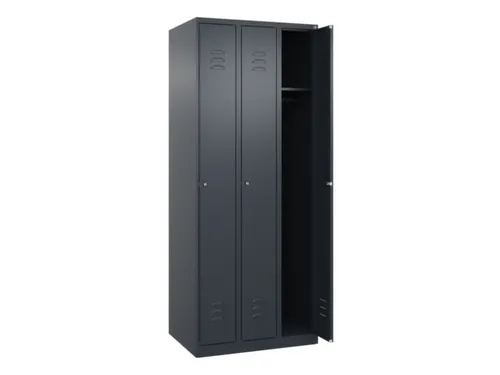locker,HxBxD 1850x750x500mm,3vak,vak B 250mm,cil.-slot,staand op vloer