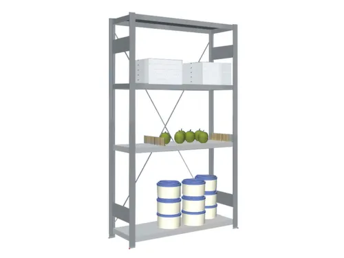 Rvs Inhaakstelling Basis 1750x1060x335mm 4legborden Vaklast 200kg