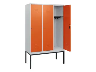 locker,HxBxD 1950x1200x500mm,3vak,vak B 400mm,cil.-slot,voetonderstel - 2