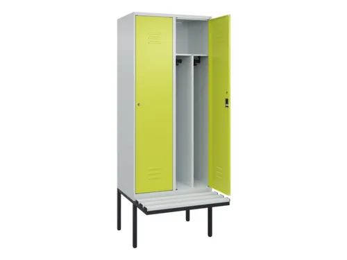 locker voor scheiding van kleding,HxBxD 2120x800x815mm,2vak