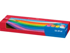 Verf Tempera-Gouache 12 kleuren potjes á 20ml