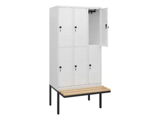 Dubbeldekse dekenkist,HxBxD 1950x900x815mm,3x2vak.,vak B 300mm - 2