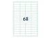 OUTLET Etiquettes Rillstab 48,5x16.9mm Blanches 1000 feuilles