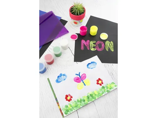 Vingerverf EFA ass. Kleuren neon 6x40ml in karton