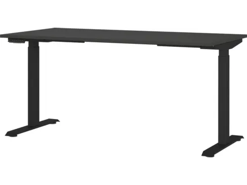 Elektrisch ihv bureau,HxBxD 720-1200x1600x800mm,blad grafiet
