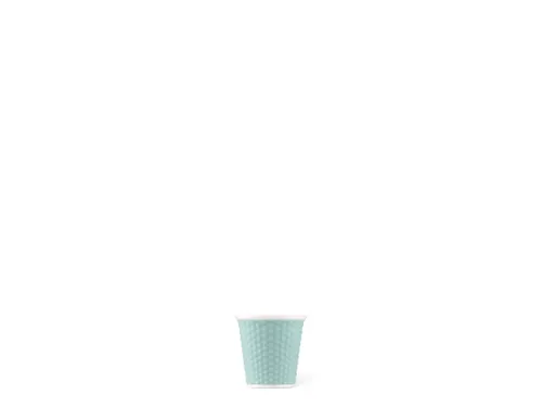 Beker porselein Les Artistes Paris 80ml siliconen grip Pastel Blauw