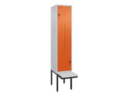 Z-garderobekast,HxBxD 2120x400x815mm,2vak,vak B 400mm,draaigrendel