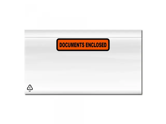 Paklijstenvelop Zelfklevend Documents enclosed C6 165x122mm 1000 Stuks