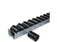 Rollenrails Cilindrische Rollen V.kunststof Afstand 48Mm L 3600Mm
