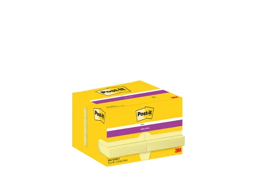 Memoblok Post-it 656 Super Sticky 51x76mm geel 12 stuks
