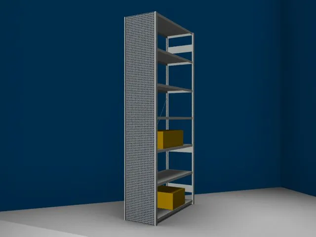 paroi latérale,p. rayonnage sans boulons,HxP 3000x500mm,galvanisé
