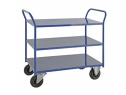 Etagewagen,Draagverm. 400Kg,3Etage(S),Staaletage,Blauw