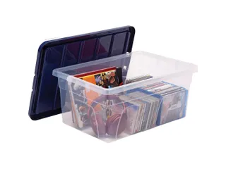 Opbergbox 38 Liter Transparant Blauw - 5