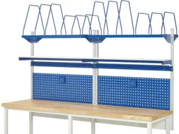 opbouwelement,v. werkbank,HxBxD 1130x2500x350mm,draagverm. 100kg,staal