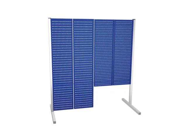 supp. extrém. p. plaques perf./à fentes H 2050mm anthracite acier