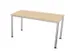 Vergadertafel Hxbxd 74x140x70cm 4-poots Aluzilver Ne-esdoorn