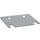 onderlegplaat,v. staanderframe,LxB 120x130mm,dikte 2mm