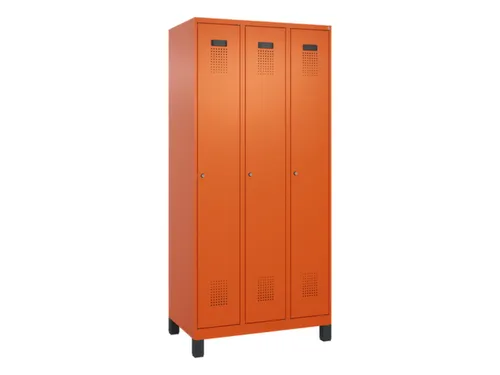 locker voor scheiding van kleding,HxBxD 1950x900x500mm,3vak