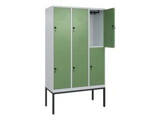 dubbeldekse locker,HxBxD 2120x1200x500mm,3x2vak.,vak B 400mm - 2