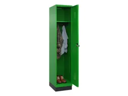 locker,HxBxD 1950x400x500mm,1vak,vak B 400mm,draaigrendel,sokkel