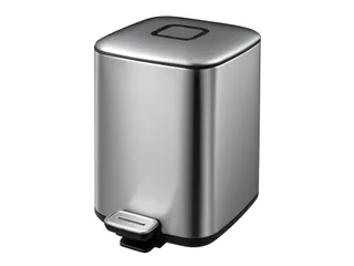 Vierkante Pedaalemmer Regent Step Bin 6 Liter Mat Rvs - 1