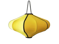 Lantaarn Nextime Lumi 60 cm stof geel