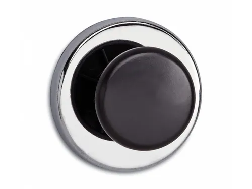 Grote krachtige magneetknop jashaak 51mm Lichtzilver