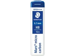 Staedtler Potloodstiften Mars 0.7 mm hb, Etui van 12 Stuks