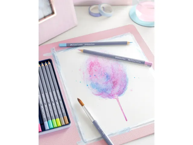 Crayon aquarelle Faber-Castell Goldfaber Pastel Vert mai 470
