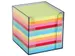 Bloc-cube avec recharge papier couleur 90x90mm