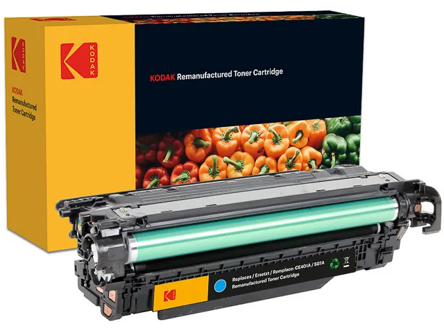 185H140102 KODAK HP CE401A LJ cartridge cyaan rebuilt 6000pagina's