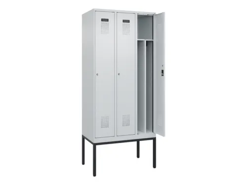 locker voor scheiding van kleding,HxBxD 2120x900x500mm,3vak