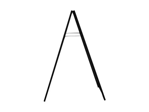 Europel Krijtstoepbord met Topbord 660 x 1280 mm Zwart