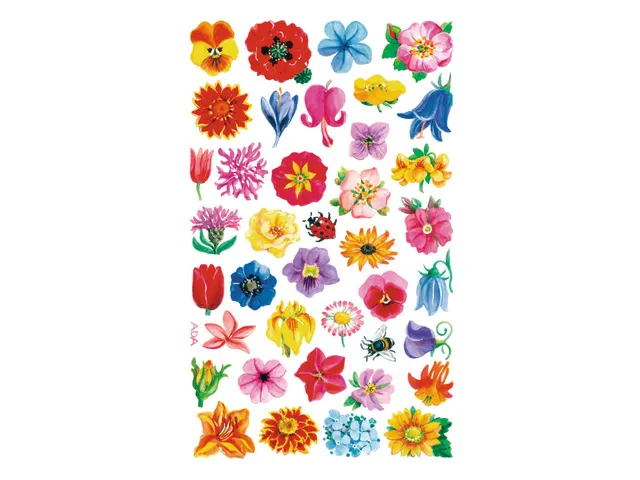 Étiquette en papier Z-design Creative 3 feuilles fleurs