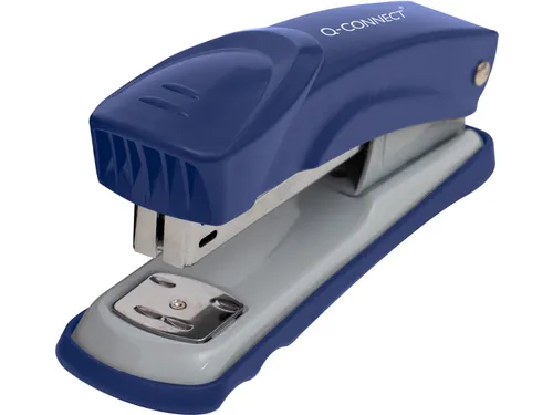 Q-connect Nietmachine Metaal Half Strip 25vel Blauw