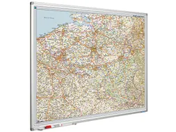 Landkaart Bord 110x130cm Softline Belgie Luxemburg Wegen