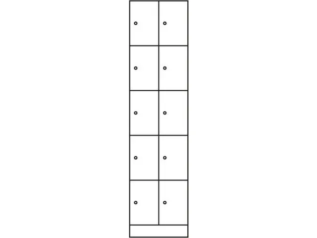 armoire multicases,corps RAL7021,face avant RAL7021