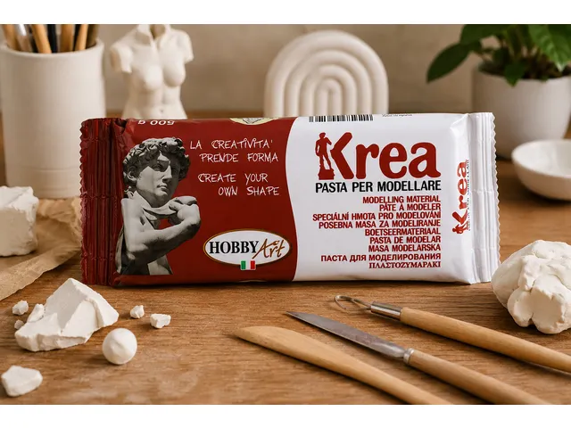 ToyColor Krea boetseerklei 500 gram wit