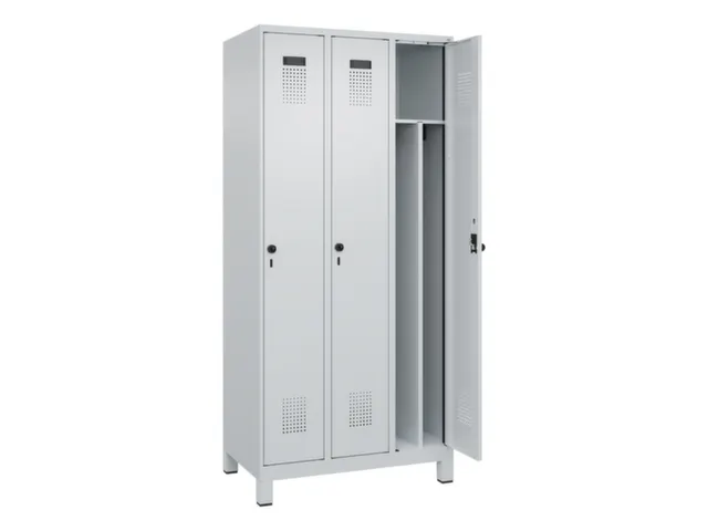 locker voor scheiding van kleding,HxBxD 1950x900x500mm,3vak
