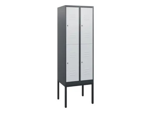 dubbeldekse locker,HxBxD 1950x600x500mm,2x2vak.,vak B 300mm